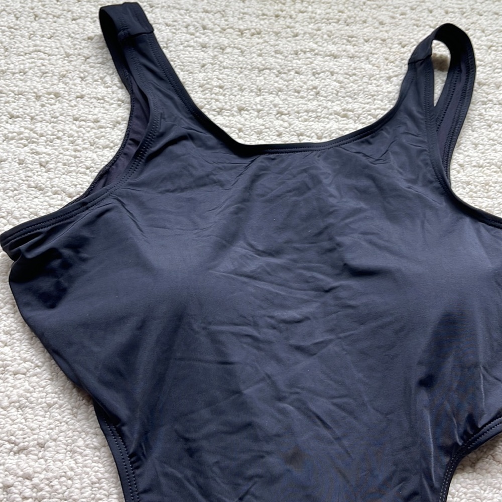 La Vie en Rose NWT Black ROSA High Neck One-piece Swimsuit CHOOSE SIZE - Picture 4 of 10